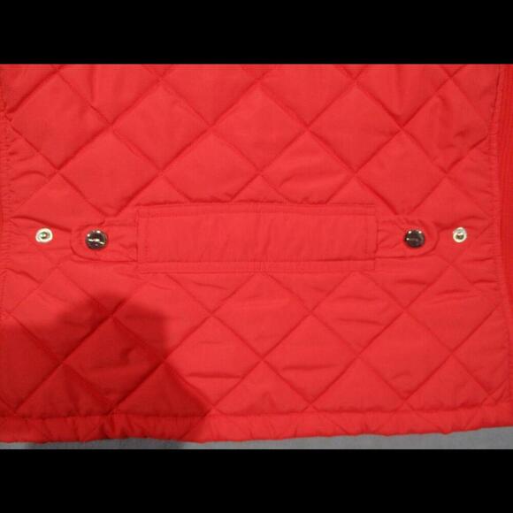 Lauren Ralph Lauren M Coral Quilted Zip Front Equestrian Riding Vest Gilet - Picture 8 of 8